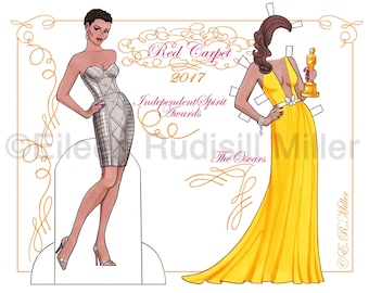 2017 Red Carpet Paper Doll