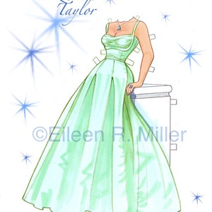 Elizabeth Taylor Tribute Paper Doll image 3