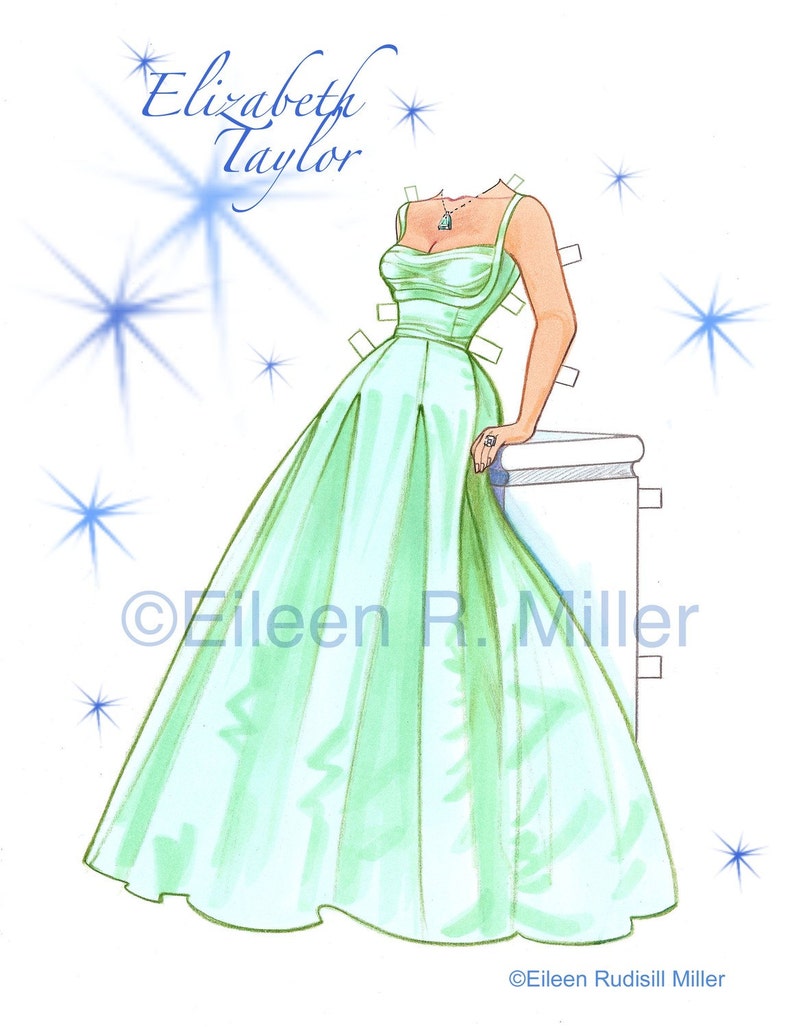 Elizabeth Taylor Tribute Paper Doll image 3