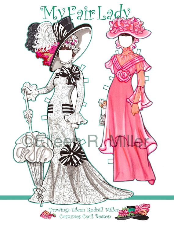 My Fair Lady Paper Doll Etsy