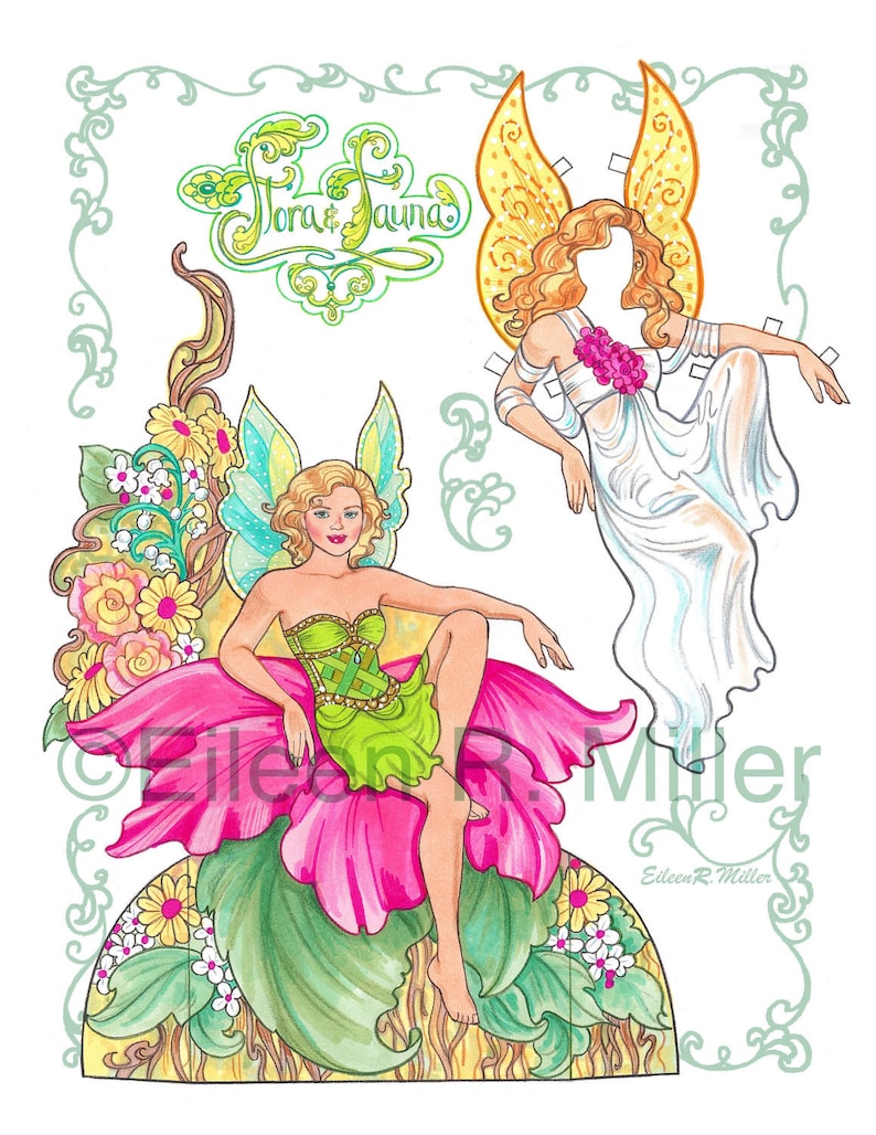 fairy paper dolls