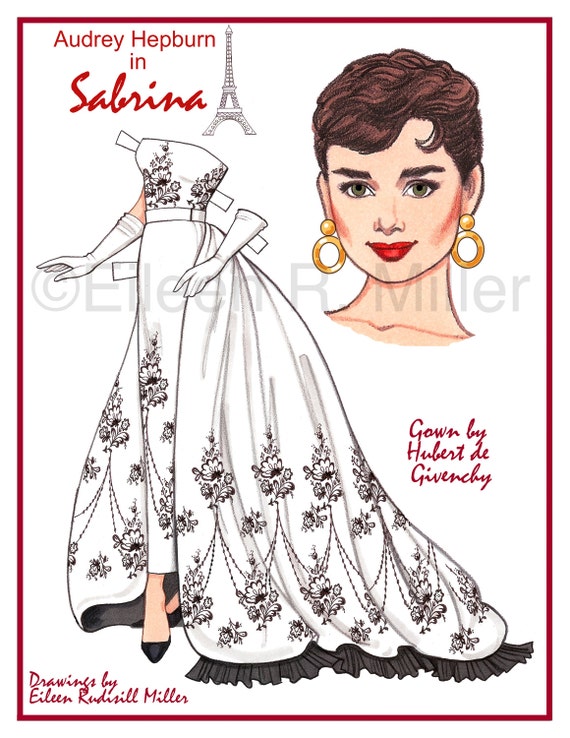 audrey hepburn paper dolls