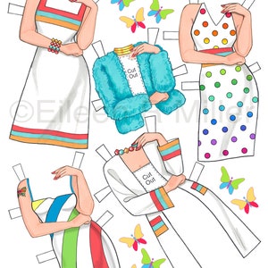 Rainbow Paper Doll image 2