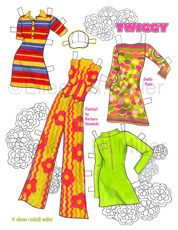 Models From the 60's Paper Doll - Etsy
