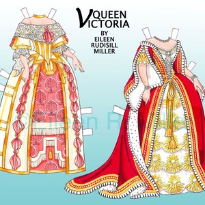 Free Queen Victoria Paper Doll Printable