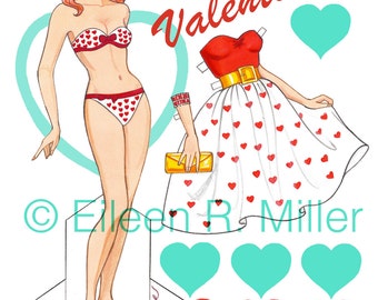 Valentine's Paper Doll