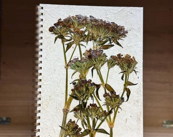 Cuaderno hecho a mano, carpeta de anillas