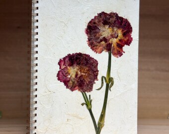 Cuaderno hecho a mano, carpeta de anillas