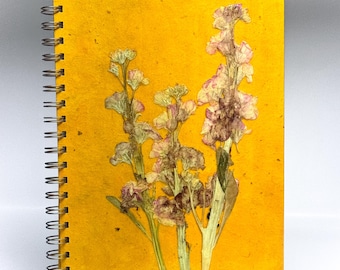 Cuaderno hecho a mano, carpeta de anillas