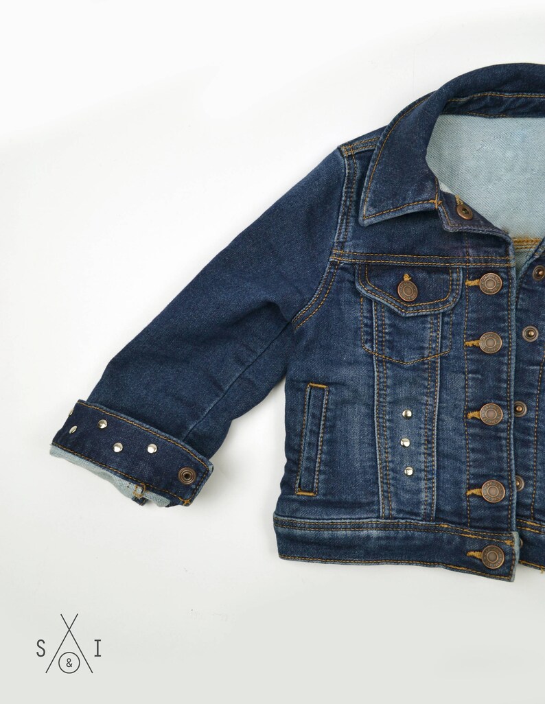CUSTOM toddler denim jacket wildflower scout & indiana ™ Etsy