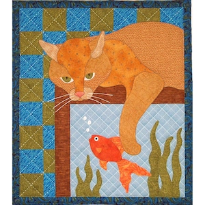 Motif de courtepointe pour chaton d'aquarium SCN-2060 - Motif en papier