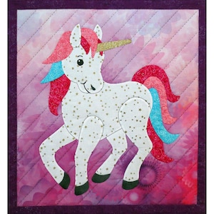 Patrón de edredón de unicornio/pony SCN-2081 - Patrón de papel