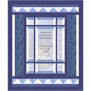 Modern Window Silent Night Quilt Pattern BS2-473 - Paper Pattern