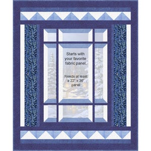 Modern Window Silent Night Quilt BS2-473e - Downloadable Pattern