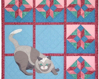 Kitty at Play Quilt Pattern SCN-2041 - Paper Pattern