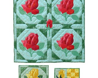 Rose Garden Quilt Pattern SCN-2073 - Paper Pattern