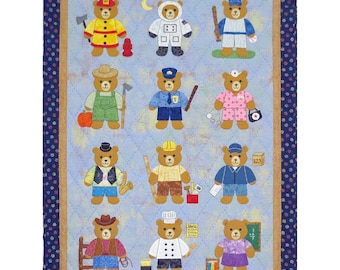 Bears at Work Quilt Pattern SCN-2078 - Paper Pattern