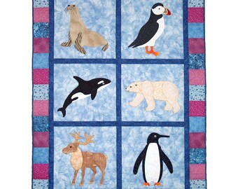 Awesome Arctic Animals Quilt Pattern SCN-2053 - Paper Pattern