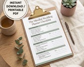 Wedding Planner Checklist PDF | Printable 12-Month Wedding Timeline & Budget Tracker Binder | Digital Download