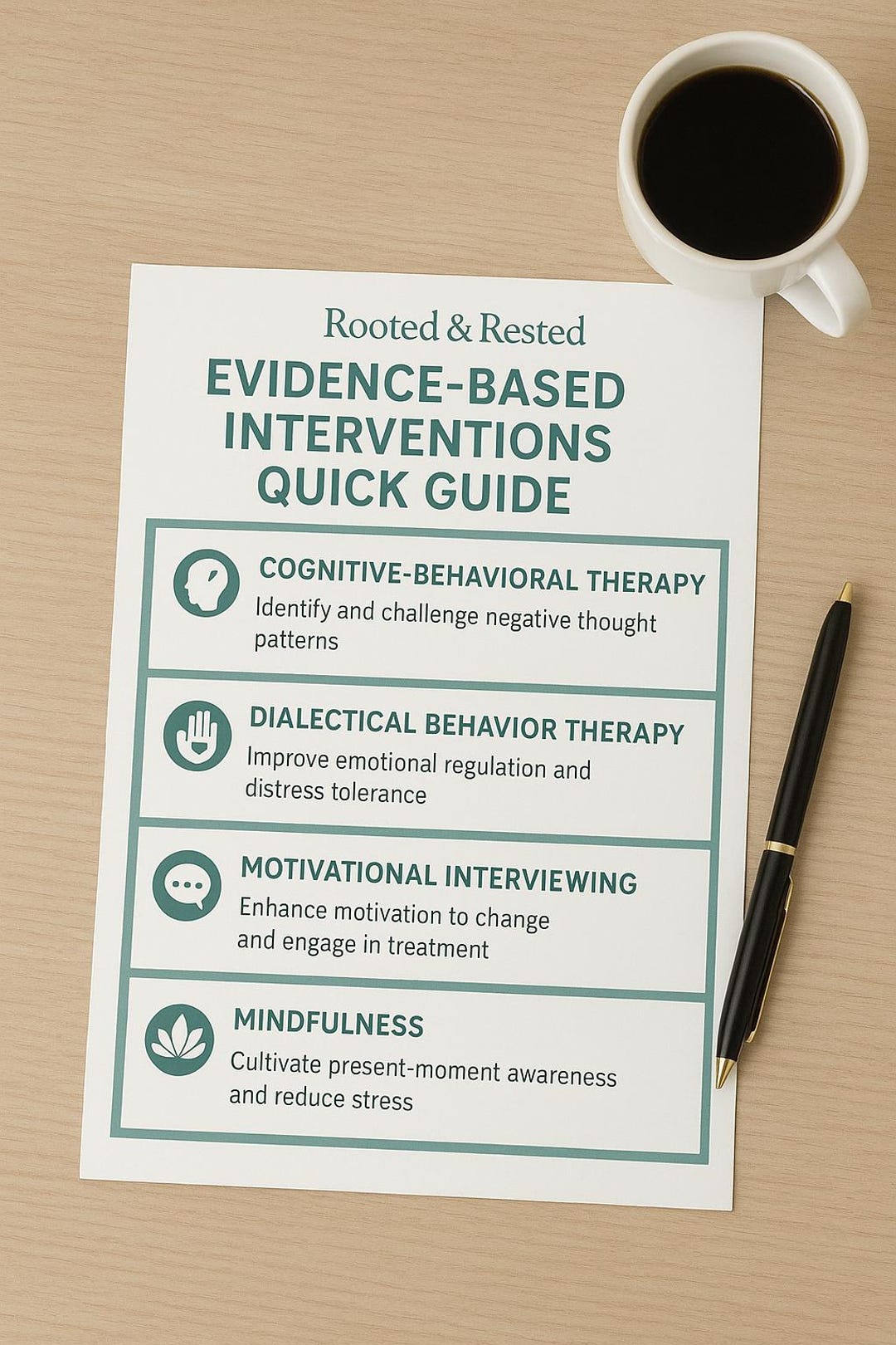 Evidence-based Interventions Quick Guide for Therapists | Trauma ...