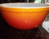 Orange Glo AKA Flame Glo 403 Vintage Pyrex Nesting Mixing Bowl 2 1 2 Quart