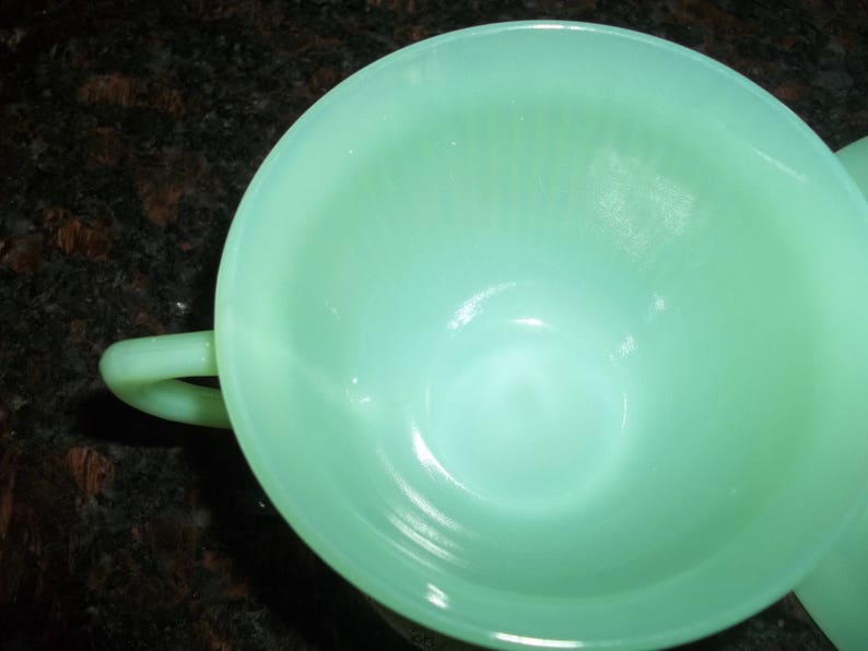 Cup and Saucer Fire King Jadeite,
