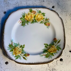 Royal Albert China 1 Tea Rose Sq Salad Plate 7 5/8&quot;