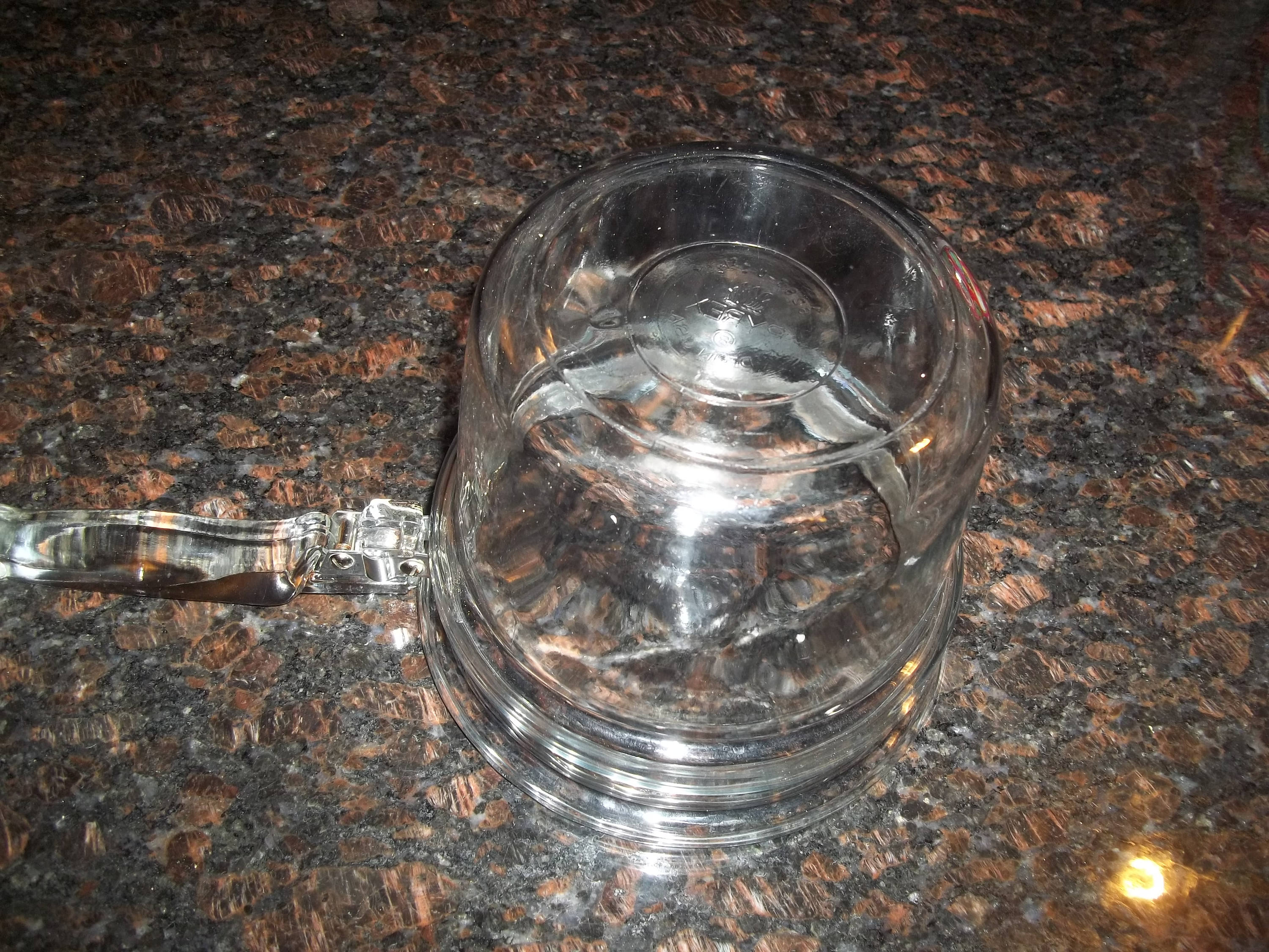 Pyrex Glass Double Boiler Vintage Scratched 