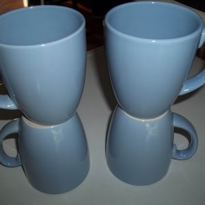 4 Corelle Stoneware Country Cottage, English Breakfast" Coffee/Tea Mug Light Blue 12 oz.4 Mugs image 5