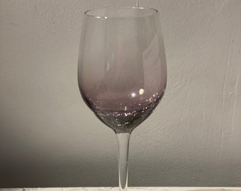 1Pier 1  Purple Crackle  Wine Goblets*** SCRATCH