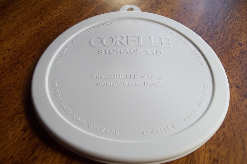418PC Corelle 2 Plastic Lid Fits the 18 OZ. Soup Cereal Bowl Etsy