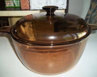 4.5 Liter Visions Corning Ware Pan USA with Lid
