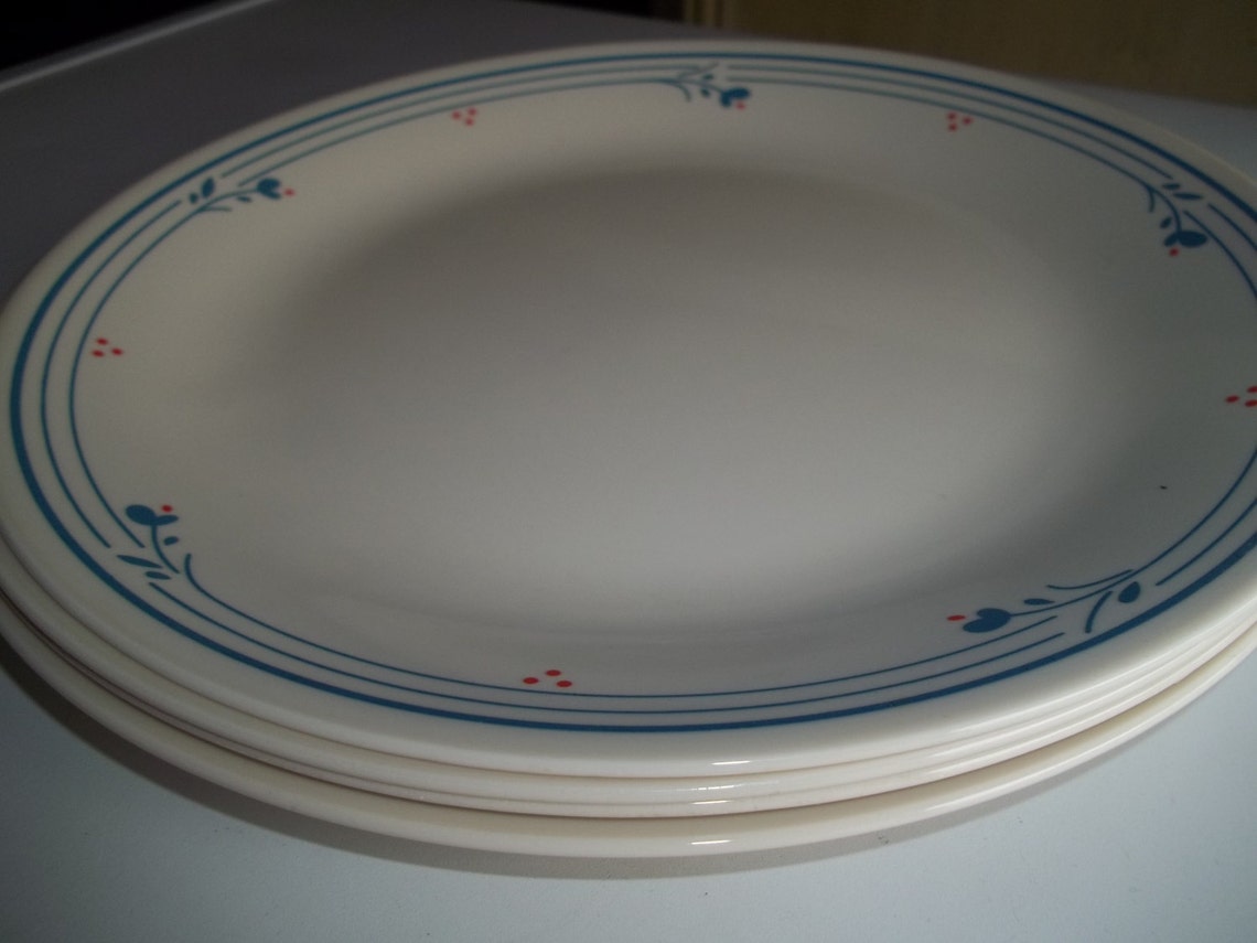 4 Corelle Country Violet Dinner Plates 10 1/4 Etsy