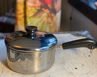 2 Quart Revere Ware  Pot & Lid, Stainless Steel