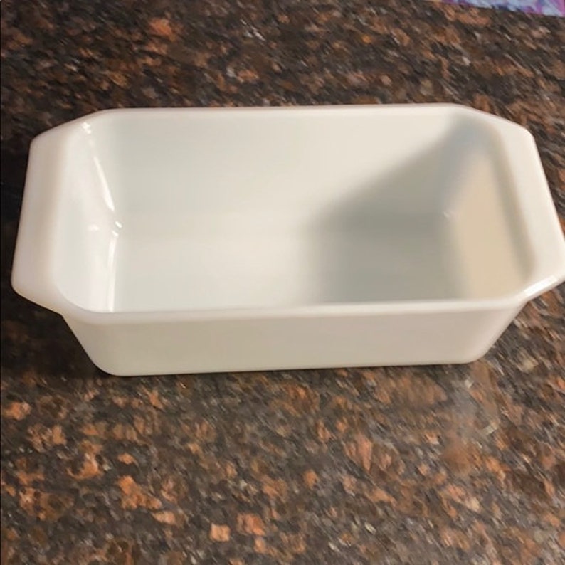 1 Pyrex White Loaf Bread Pan 215B Etsy