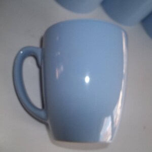 4 Corelle Stoneware Country Cottage, English Breakfast" Coffee/Tea Mug Light Blue 12 oz.4 Mugs image 2