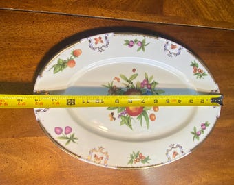 Godinger Fruits Bees & Butterflies Oval Platter