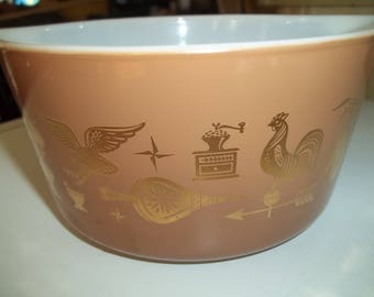 Americana Pyrex#473, 1 Quart/ 1 Liter, Vintage, Casserole Dish, Baking Dish, Bowl