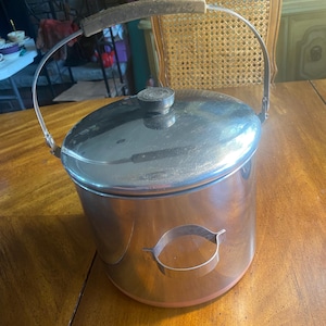 8 Quart Revere Ware Stock Pot & Lid Copper Clad, Stainless Steel