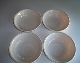 4 Corelle 1st of Spring, and or Blue Lily Berry Bowls, Made in the USA