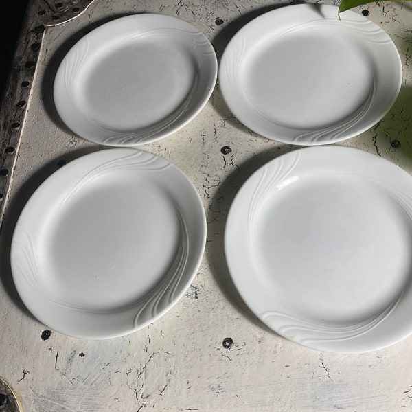 4 Corelle Windward  Bread Plates 7 1/4 ", Made in the USA