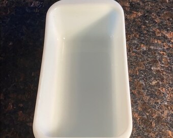1 Pyrex White Loaf,  Bread Pan 213