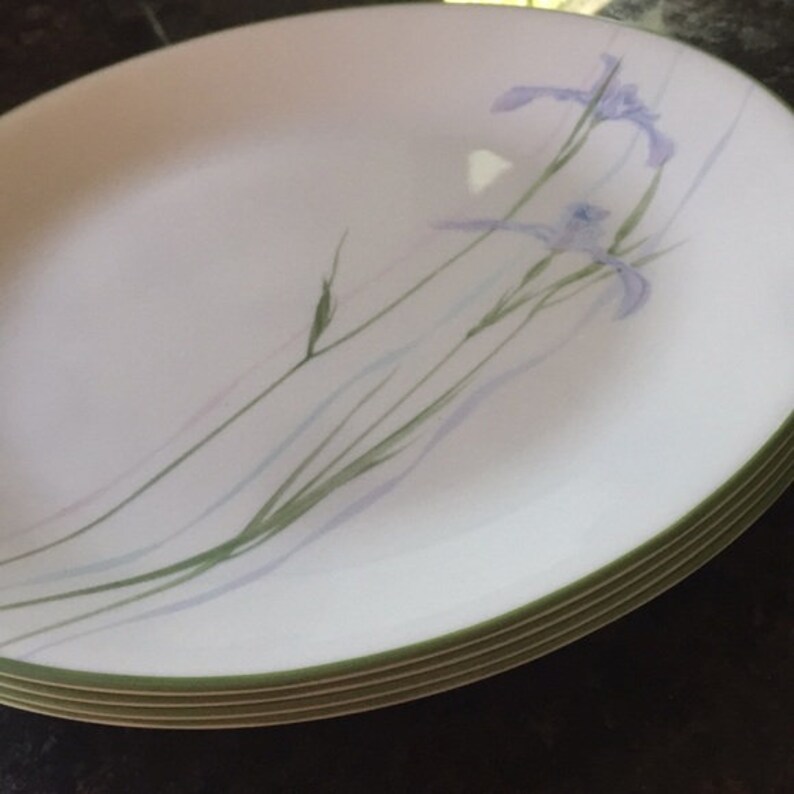 NWT 4 Shadow Iris Corelle Dinner Plates 10 1/4 Etsy