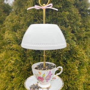 Tea Cup Bird Feeder, Garden Ornament