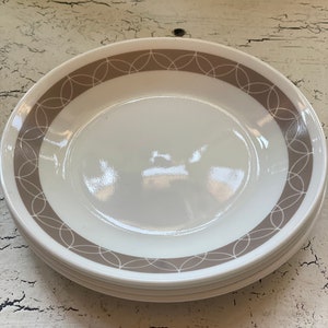 4 Corelle Sand Sketch Bread Plates 6.75