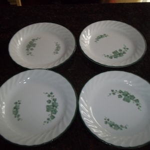 4 Corelle Callaway AKA Ivy  7 1/4&quot; Bread and Butter Plates