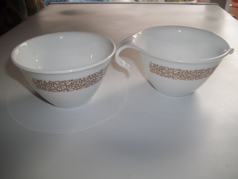 Corelle Woodland Sugar and Creamer Etsy