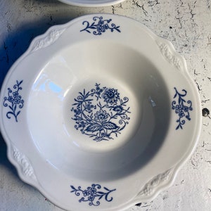 2  Dresden  7 1/4&quot; Rimmed Cereal Bowls  by Homer Laughlin