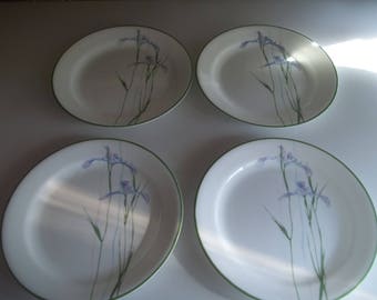 4 Shadow Iris Corelle 10 1/4 Dinner Plates