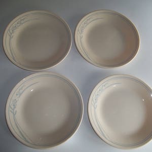 4 Blue Lily Corelle 6 3/4 Bread Plates